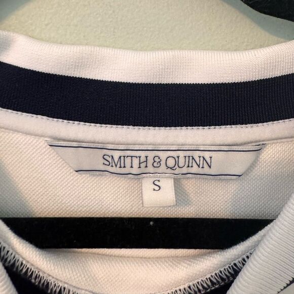 Smith & Quinn The Peggy Sweatshirt - White with Navy Stripe S - Picture 2 of 6